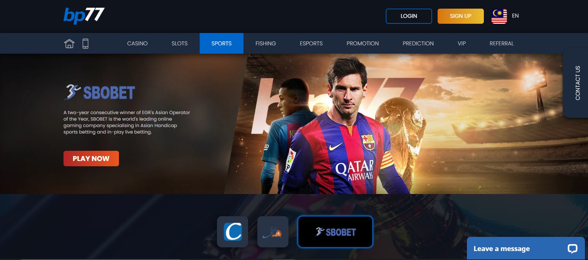 BP77 SBOBET | BP77 Casino Review | Victory996