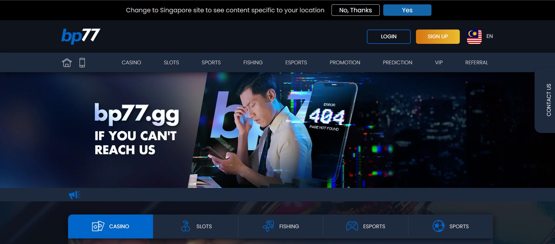 BP77 Site Homepage | BP77 Casino Review | Victory996