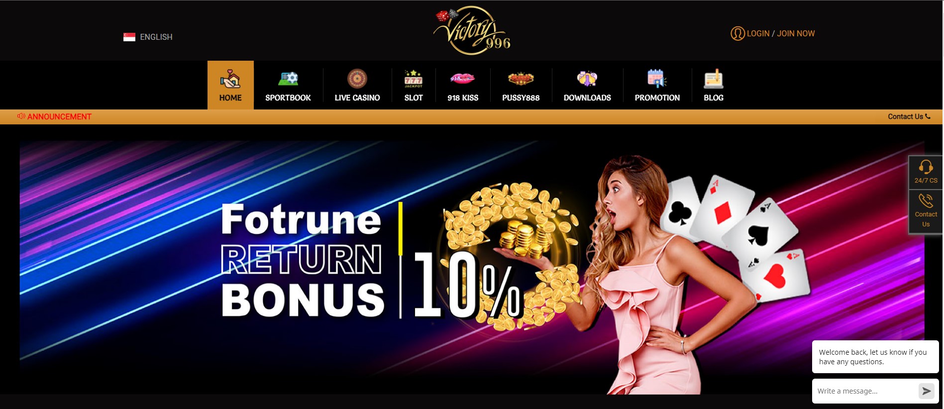 Victory996 Fortune Return Bonus 10% | Tinjauan God55 | Victory996